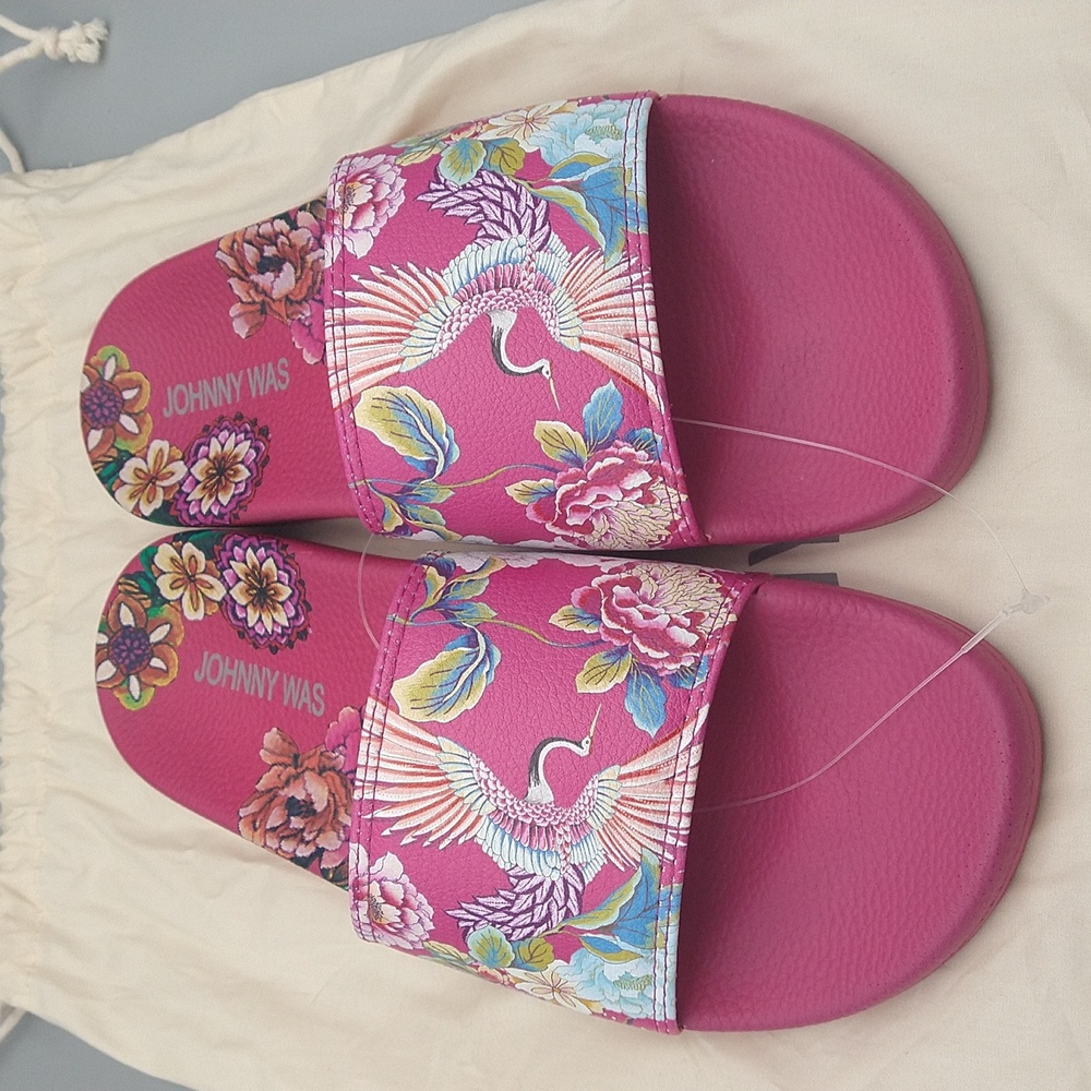 Johnny was pool slides sandals fagan New with dust bag women 8 - Picture 6 of 8